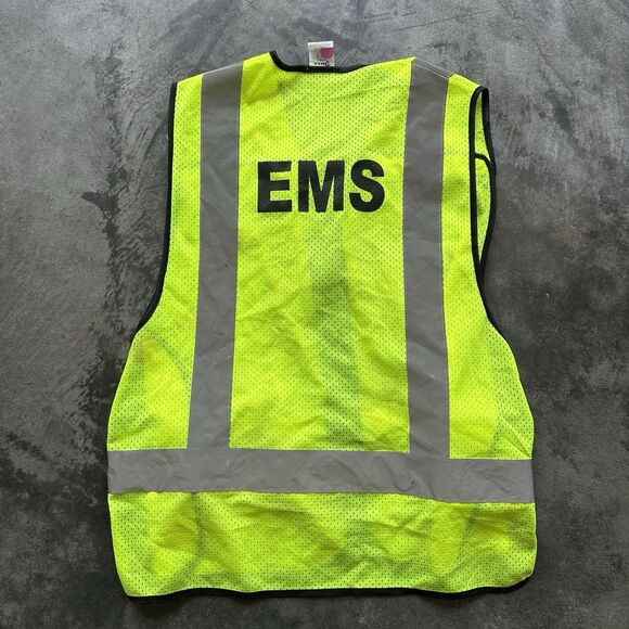 Size M-XL Galls EMS High Vis Safety Vest Yellow Gray Reflective USED SHIPS ASAP - Picture 11 of 14
